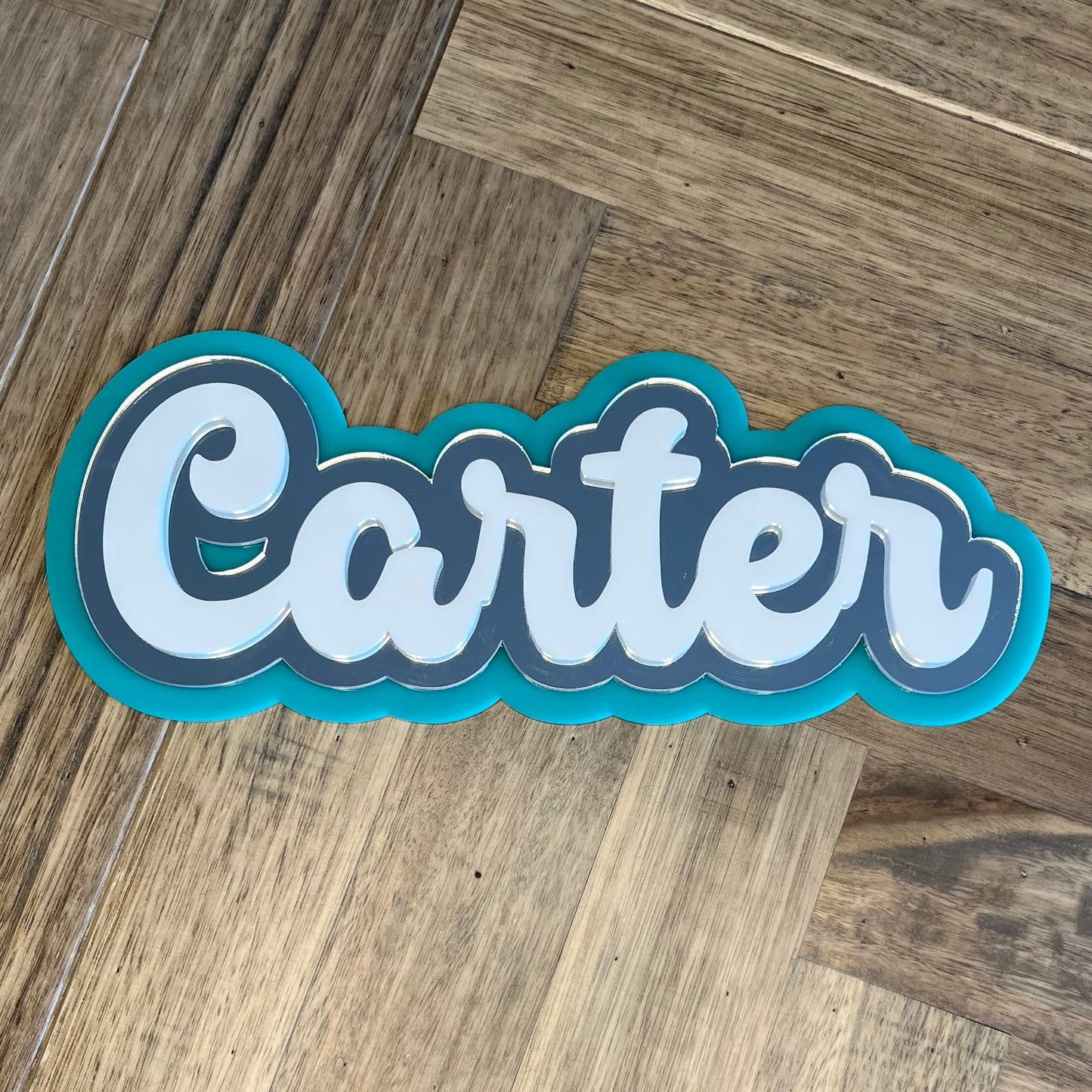 Triple Layer Name Plaque