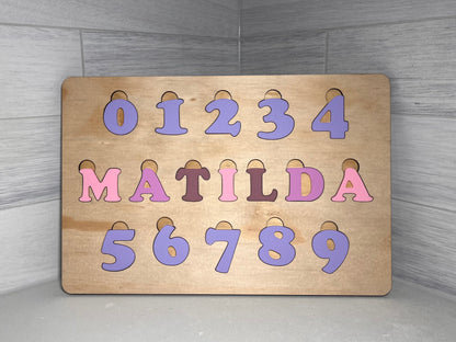 Personalised Name & Number Puzzle