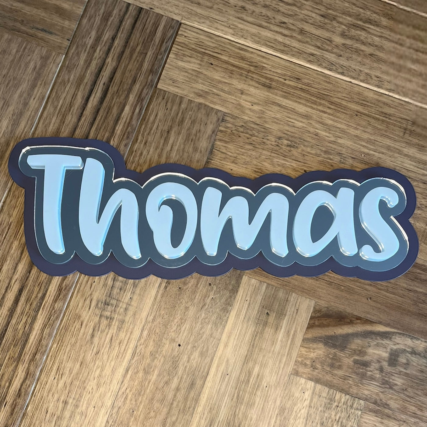 Triple Layer Name Plaque